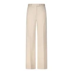 CIRCOLO 1901 Klassische Hose mit Kellerfalten Creme Marlene-Hose
