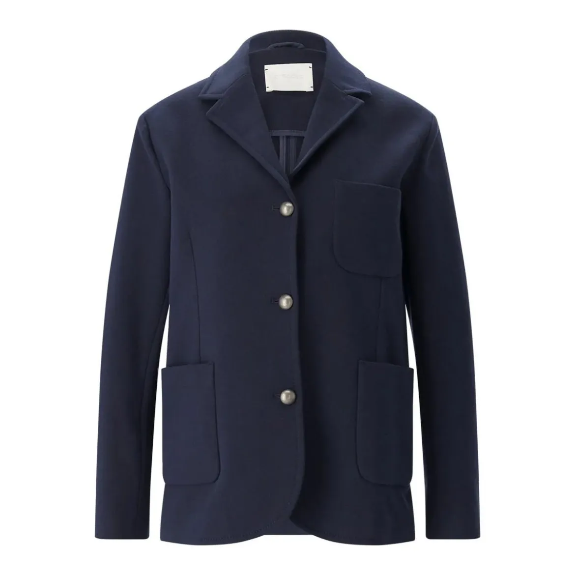 CIRCOLO 1901 Kurzmantel aus Baumwoll-Mix blau Wollmantel