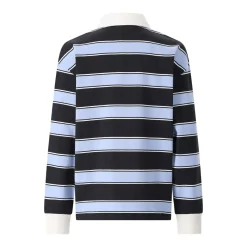Closed Gestreiftes Langarm-Poloshirt mehrfarbig Poloshirt