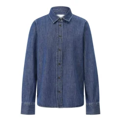 Closed Hemdbluse aus Denim Dunkelblau Bluse