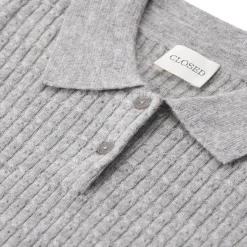 Closed Pullover aus Woll-Mix grau Pullover