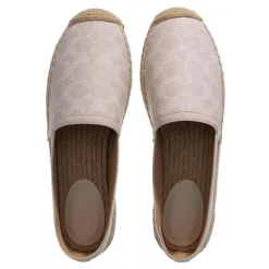 Coach Collins Coated Canvas Espadrille Chalk Espadrilles