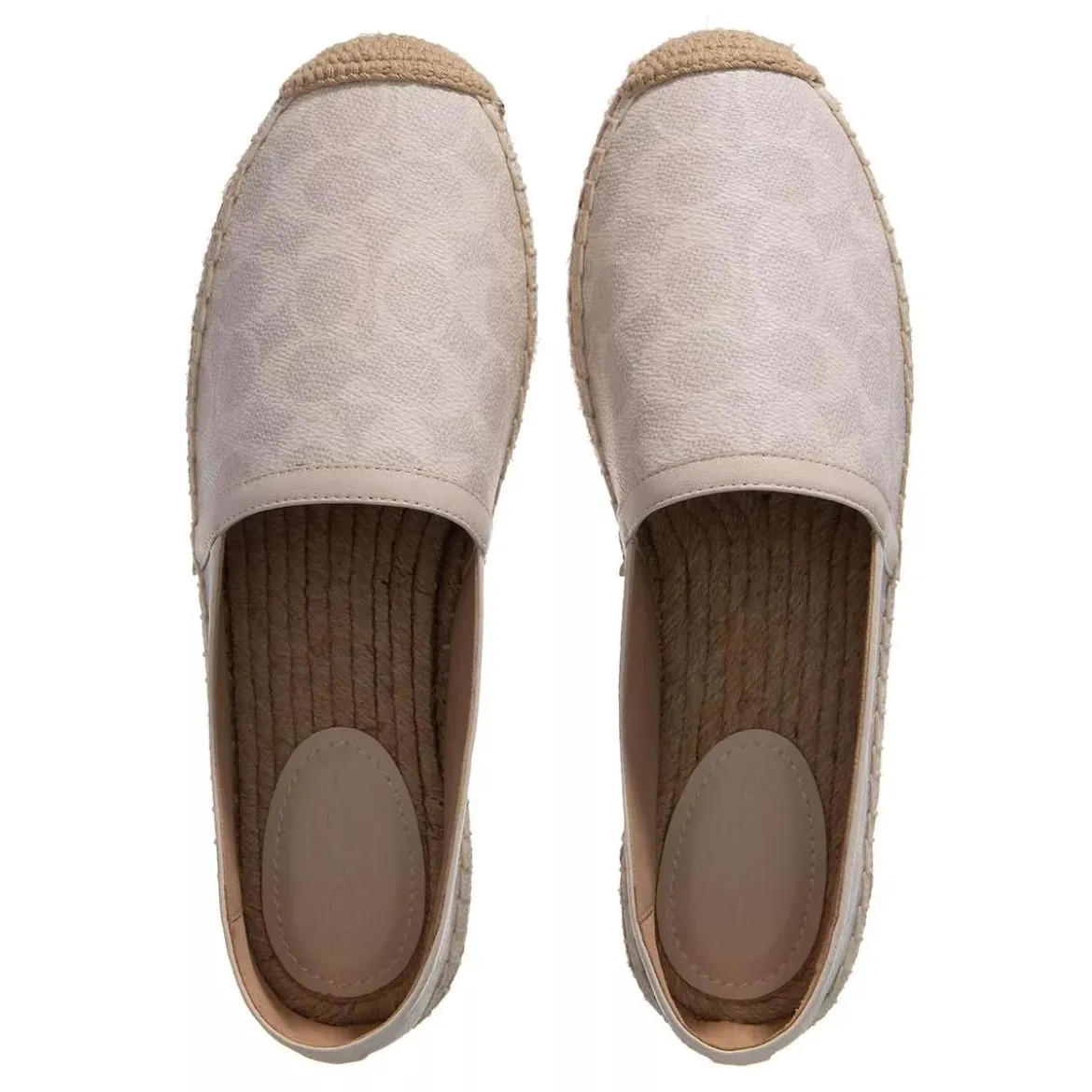 Coach Collins Coated Canvas Espadrille Chalk Espadrilles