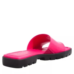 Coach Florence Leather Sandal dragonfruit Slides