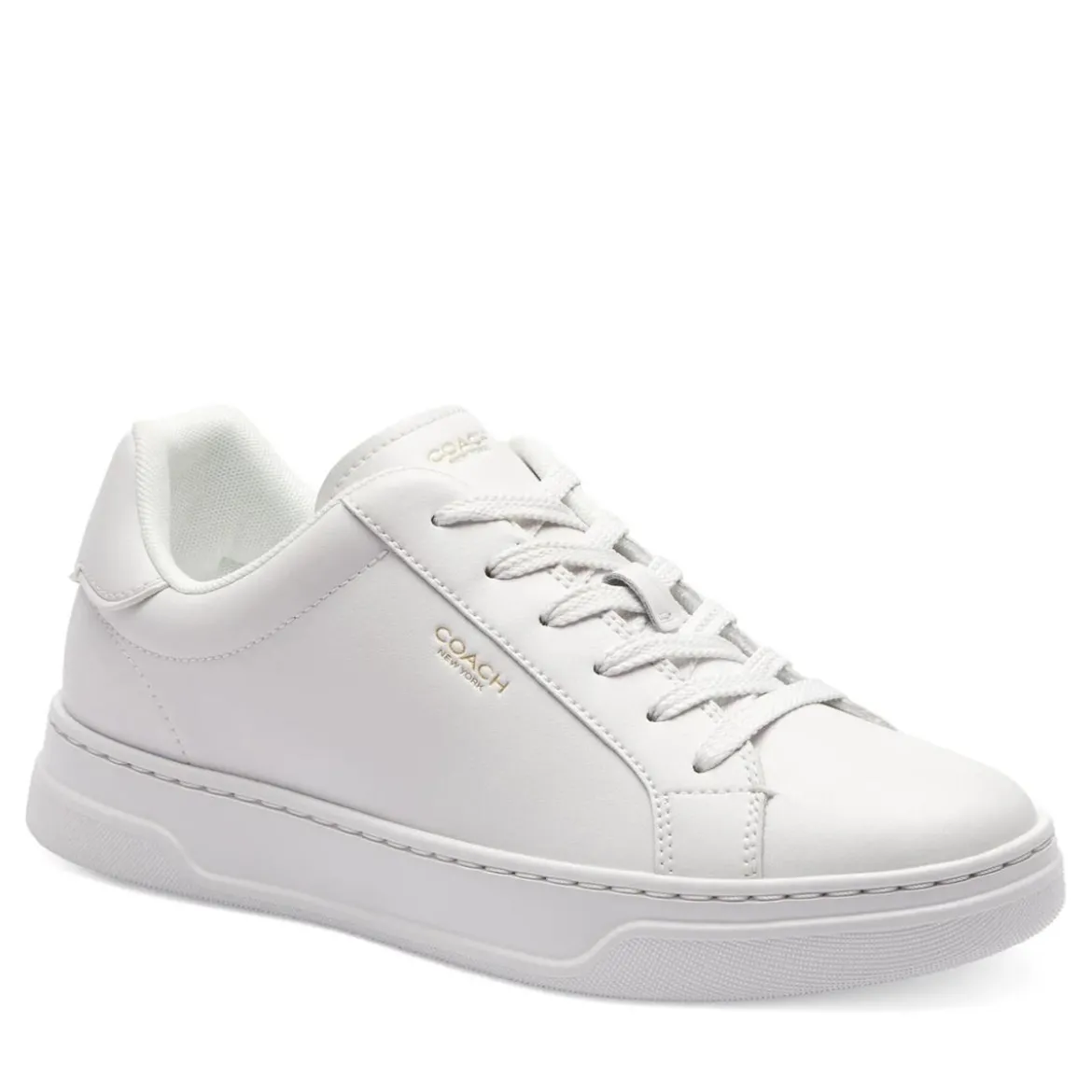 Coach High Line Leather Sneaker Optic White Low-Top-Sneaker