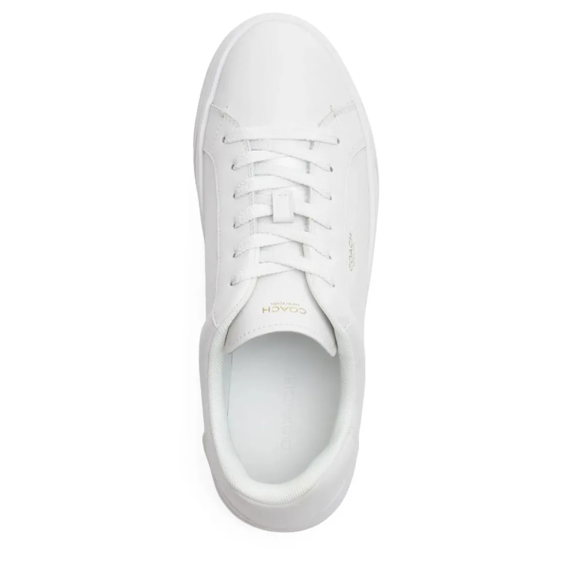 Coach High Line Leather Sneaker Optic White Low-Top-Sneaker