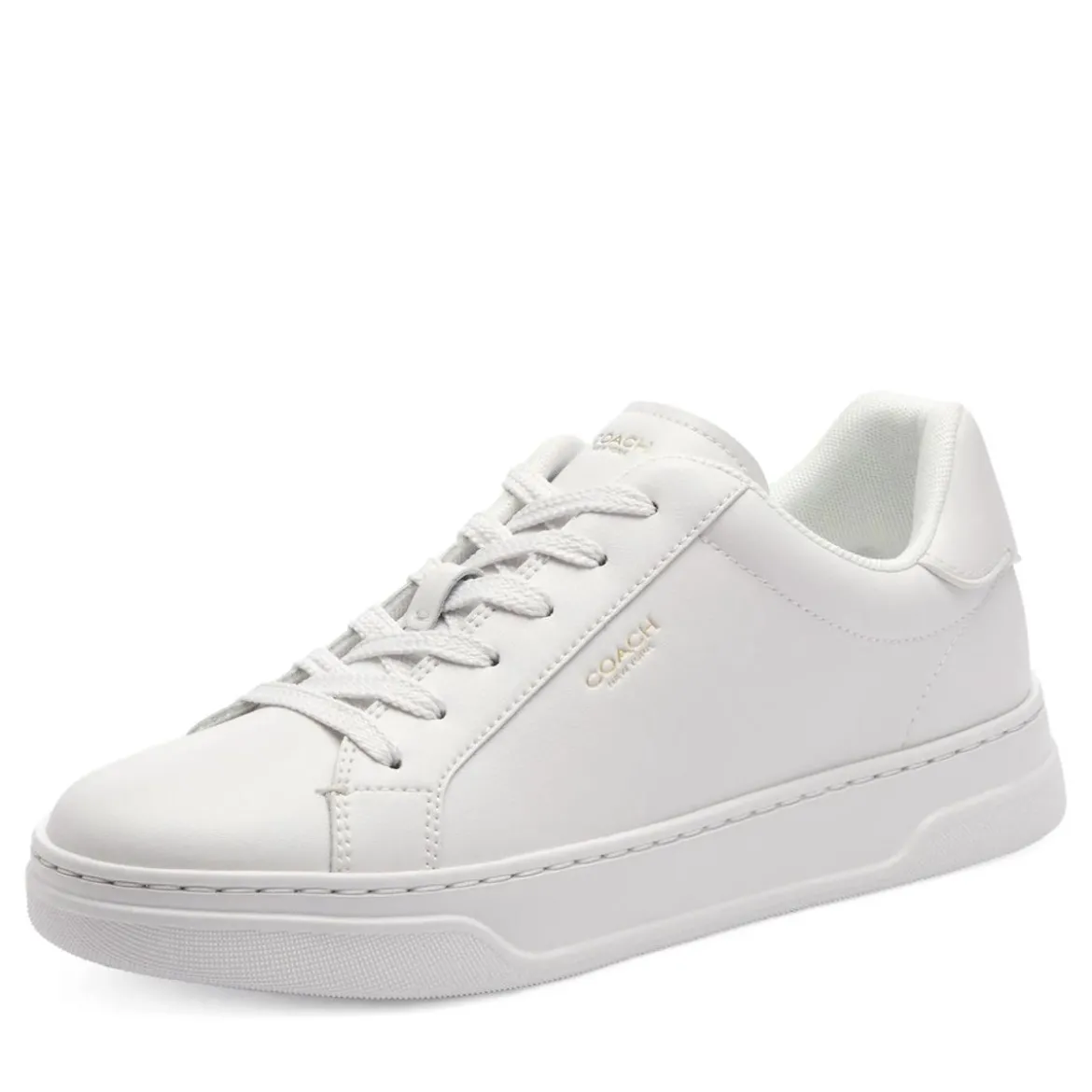 Coach High Line Leather Sneaker Optic White Low-Top-Sneaker