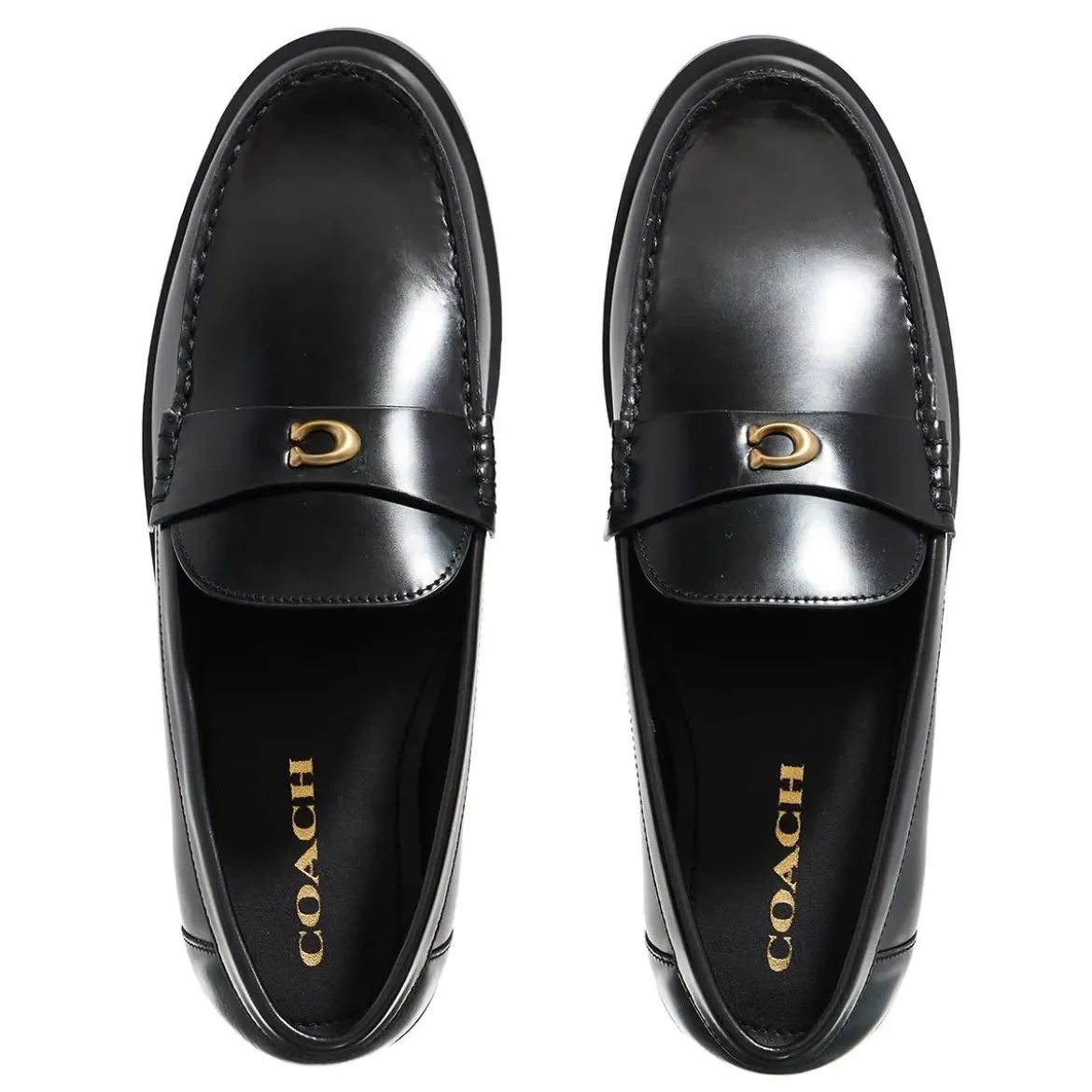 Coach Jocelyn Leather Loafer Black Loafer