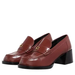 Coach Natalie Leather Loafer Dark Neutral Loafer