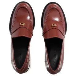 Coach Natalie Leather Loafer Dark Neutral Loafer