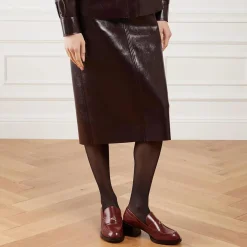 Coach Natalie Leather Loafer Dark Neutral Loafer