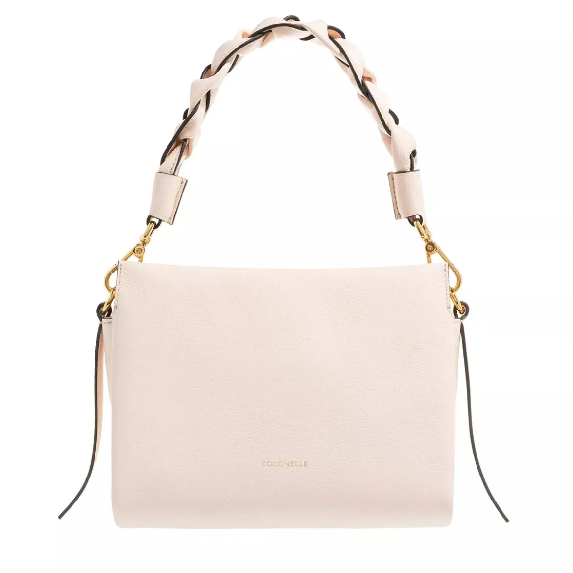 Coccinelle Boheme Grana Double Creamy Pin/Cola Hobo Bag