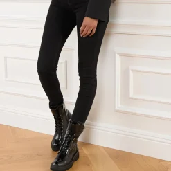 Coccinelle Coccinelle Beat Comb.Shin Noir Schnürstiefel