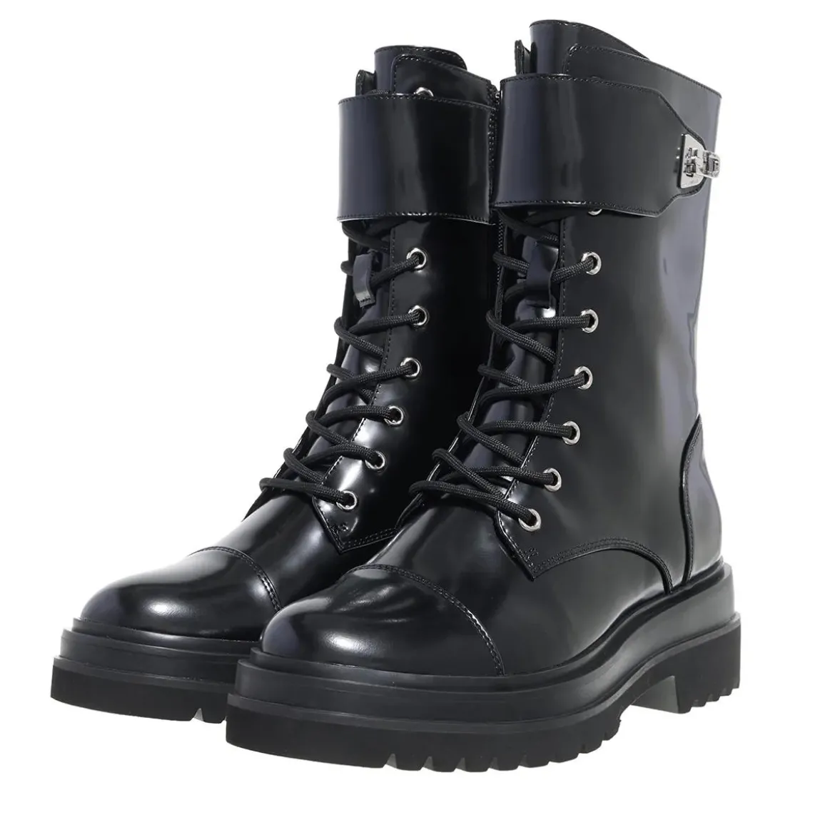 Coccinelle Coccinelle Beat Comb.Shin Noir Schnürstiefel