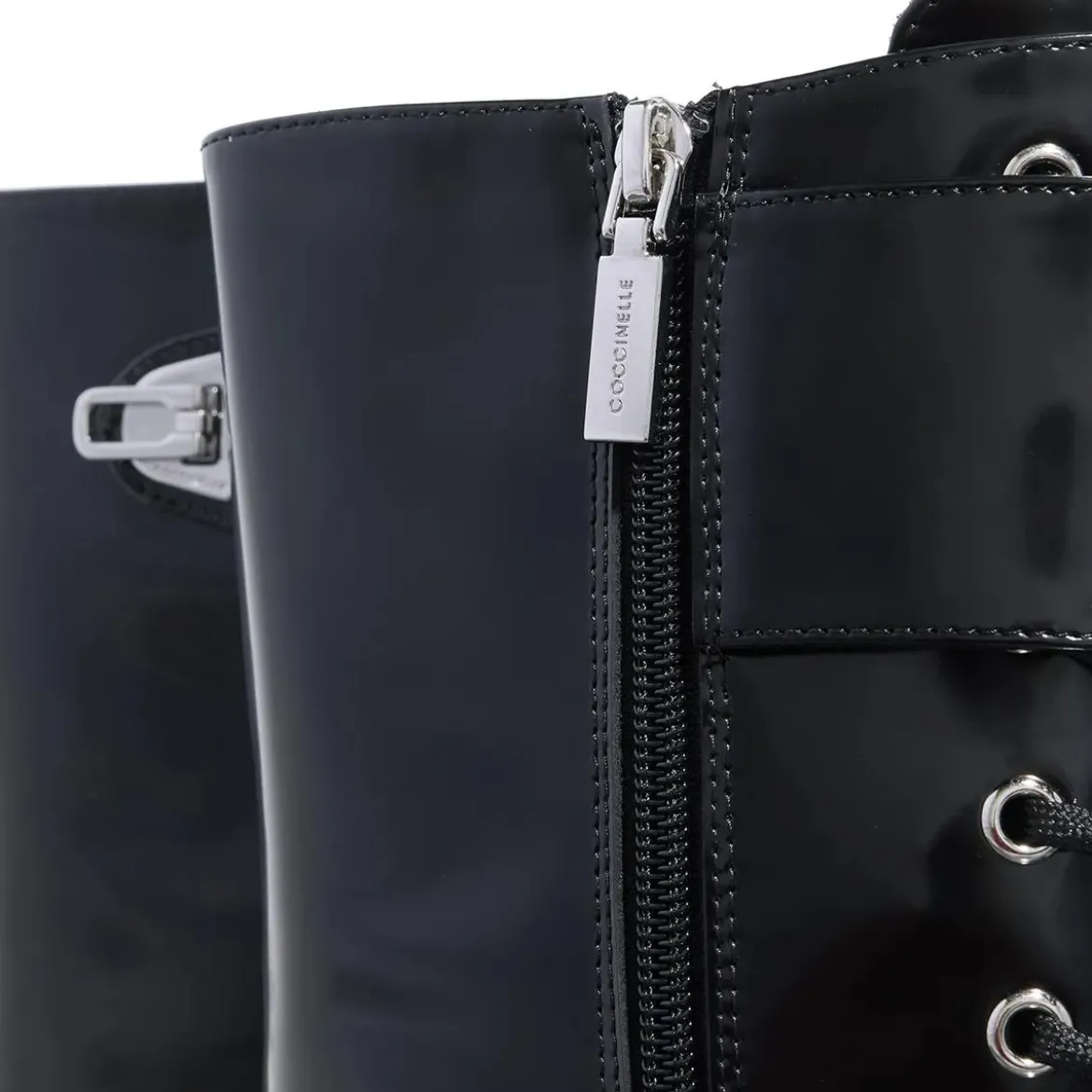 Coccinelle Coccinelle Beat Comb.Shin Noir Schnürstiefel