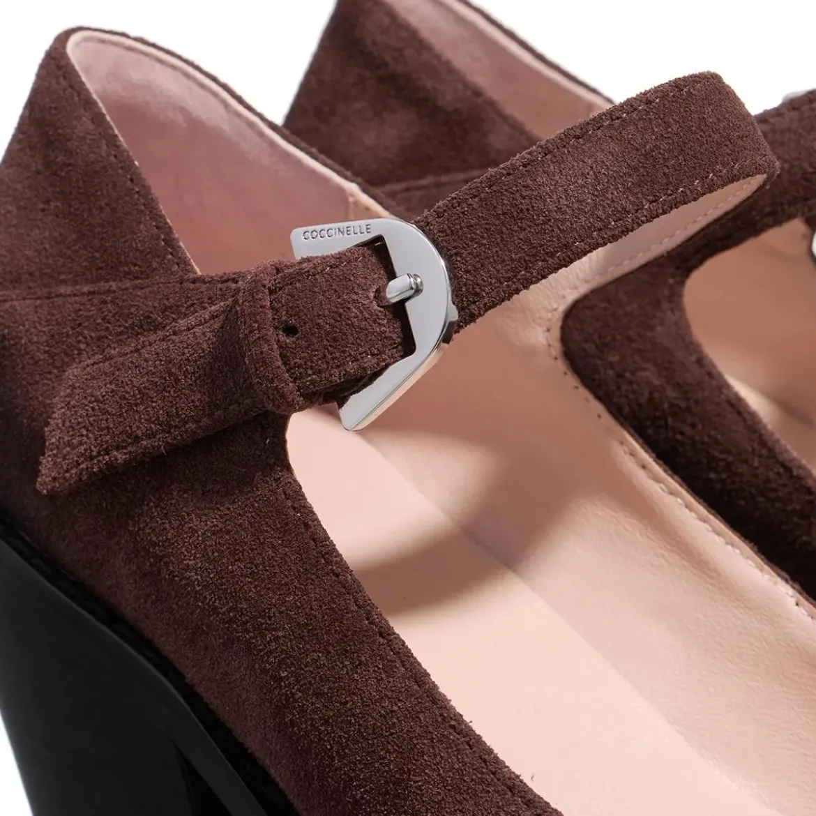 Coccinelle Coccinelleconnie Suede Vi Brunette Mary Janes
