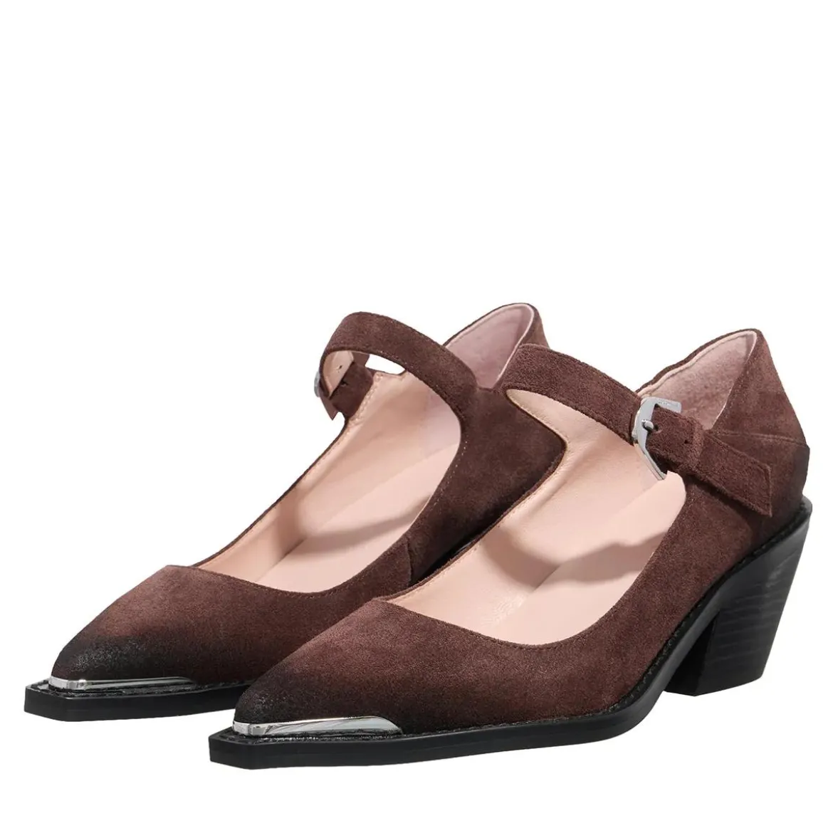 Coccinelle Coccinelleconnie Suede Vi Brunette Mary Janes