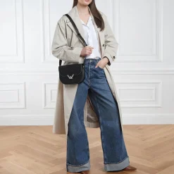 Coccinelle Coccinelle Dew Cow.Perf. Noir Crossbody Bag