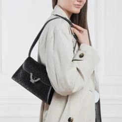 Coccinelle Coccinelle Dew Cow.Perf. Noir Schultertasche