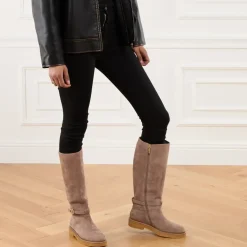 Coccinelle C-Saddle Suede Warm Taupe Stiefel