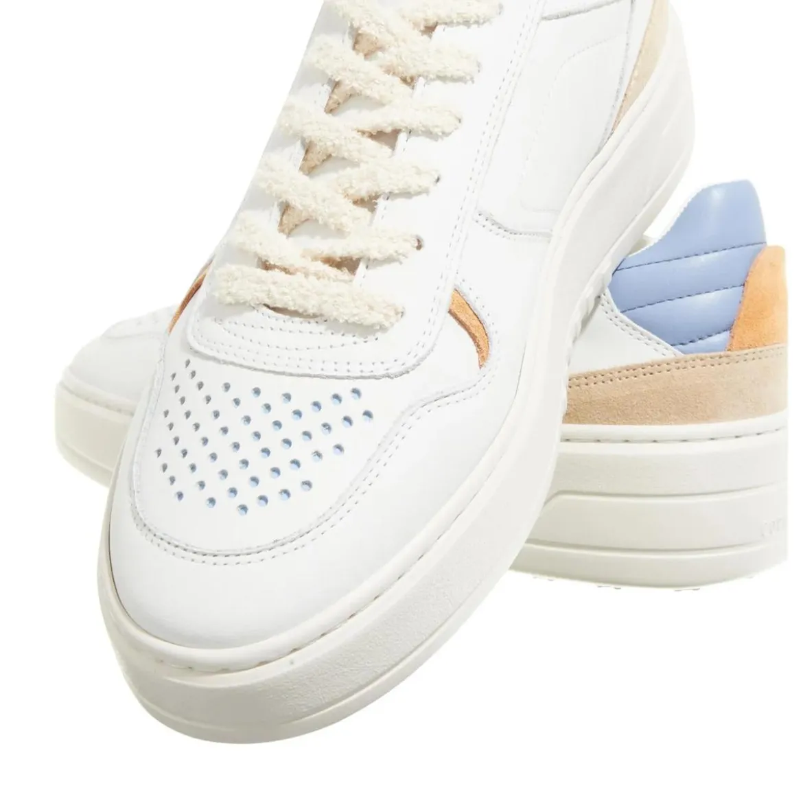 Copenhagen CPH76 Leather Mix White/Light Blue Low-Top-Sneaker