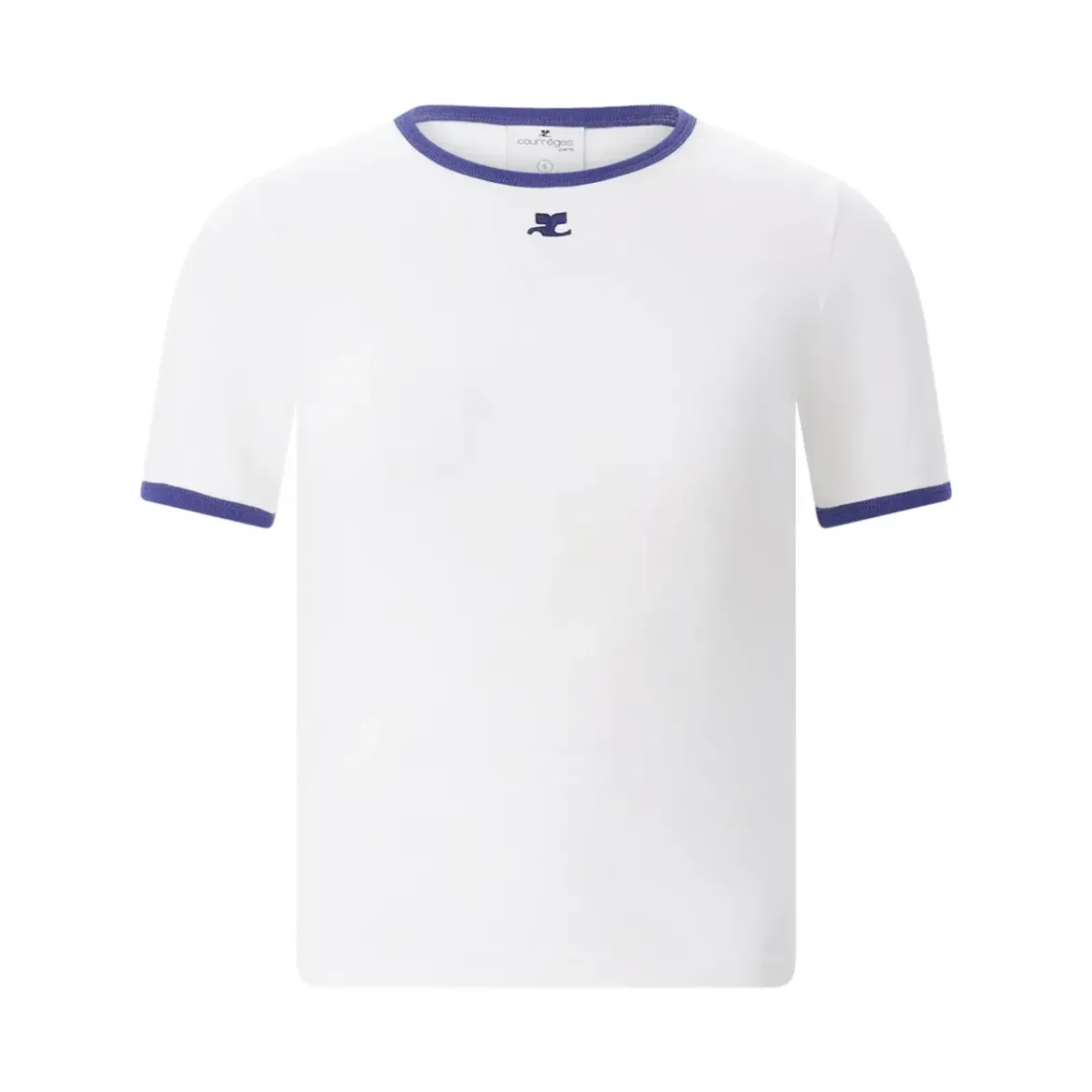 Courrèges Fitted White T-Shirt White T-Shirt