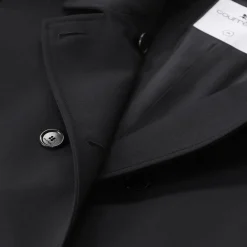 Courrèges Mantel aus Woll-Mix schwarz Wintermantel
