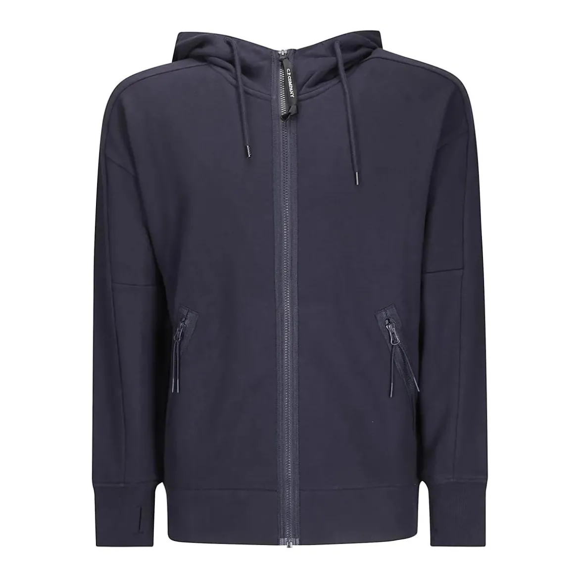 CP Company Hooded Open Sweatshirt Blue Sweatjacke