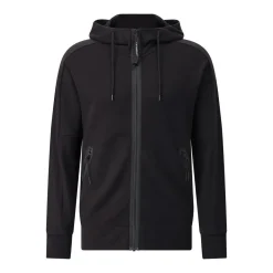 CP Company Hooded Open Sweatshirt Schwarz Strickjacke