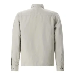 CP Company Leichte Jacke aus Baumwolle & Leinen grau Übergangsjacke