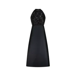 Dea Kudibal Abendkleid Monrie mit Pailletten Schwarz Abendkleid