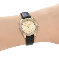 DKNY Quarzuhr Evening Watch schwarz Quarzuhr