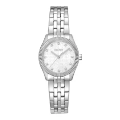 DKNY Quarzuhr Logo silber Quarzuhr