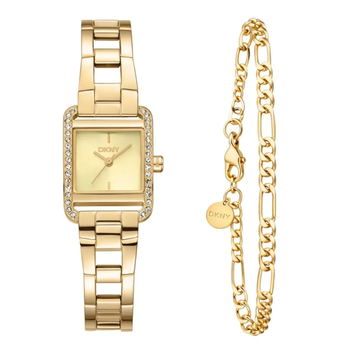 DKNY Quarzuhr Mini Square Watch Set gold Quarzuhr