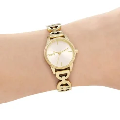 DKNY Quarzuhr Open Link Watch gold Quarzuhr