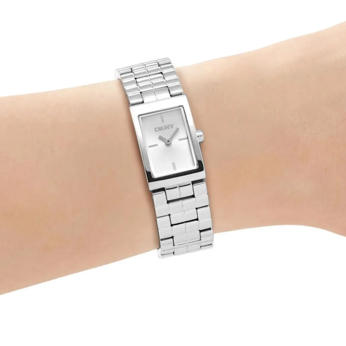 DKNY Quarzuhr Signature Square Watch silber Quarzuhr