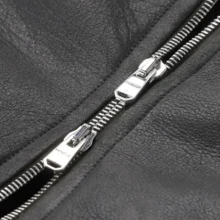 Dondup Fliegerjacke aus Lammleder grau Übergangsjacke