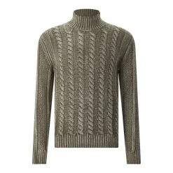 Dondup Pullover aus Wolle grün Poloshirt