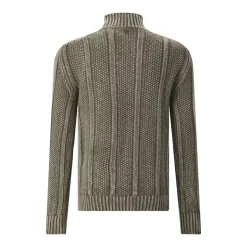 Dondup Pullover aus Wolle grün Poloshirt