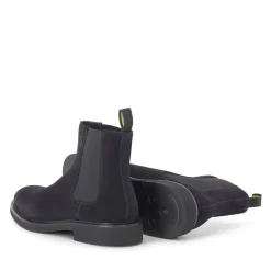 Doucal's Boots aus Veloursleder schwarz Schnürschuhe