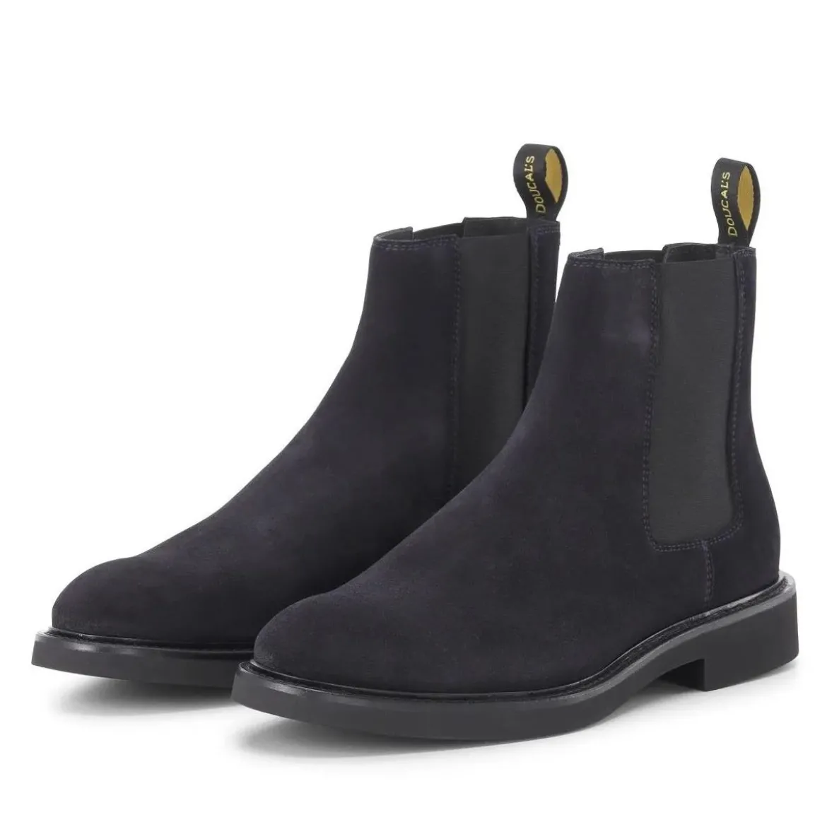 Doucal's Boots aus Veloursleder schwarz Schnürschuhe