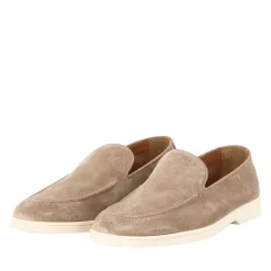 Doucal's Loafers aus Veloursleder braun Schnürschuhe