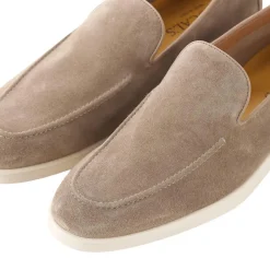 Doucal's Loafers aus Veloursleder braun Schnürschuhe