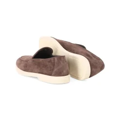 Doucal's Mokassins aus Veloursleder braun Schnürschuhe