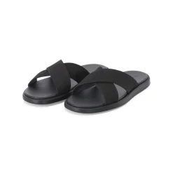 Doucal's Sandalen aus Leder schwarz Schnürschuhe