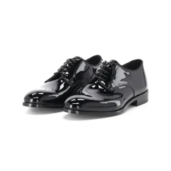 Doucal's Schnürschuhe aus Lackleder schwarz Schnürschuhe