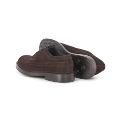 Doucal's Wingtip-Schnürschuh aus Veloursleder braun Schnürschuhe