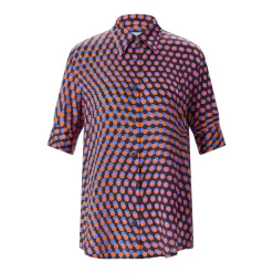 Dries Van Noten Hemdbluse aus Seide mehrfarbig Bluse
