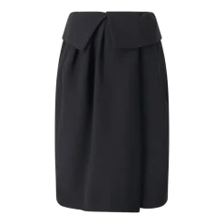 Dries Van Noten Midirock Sarunga schwarz Midirock