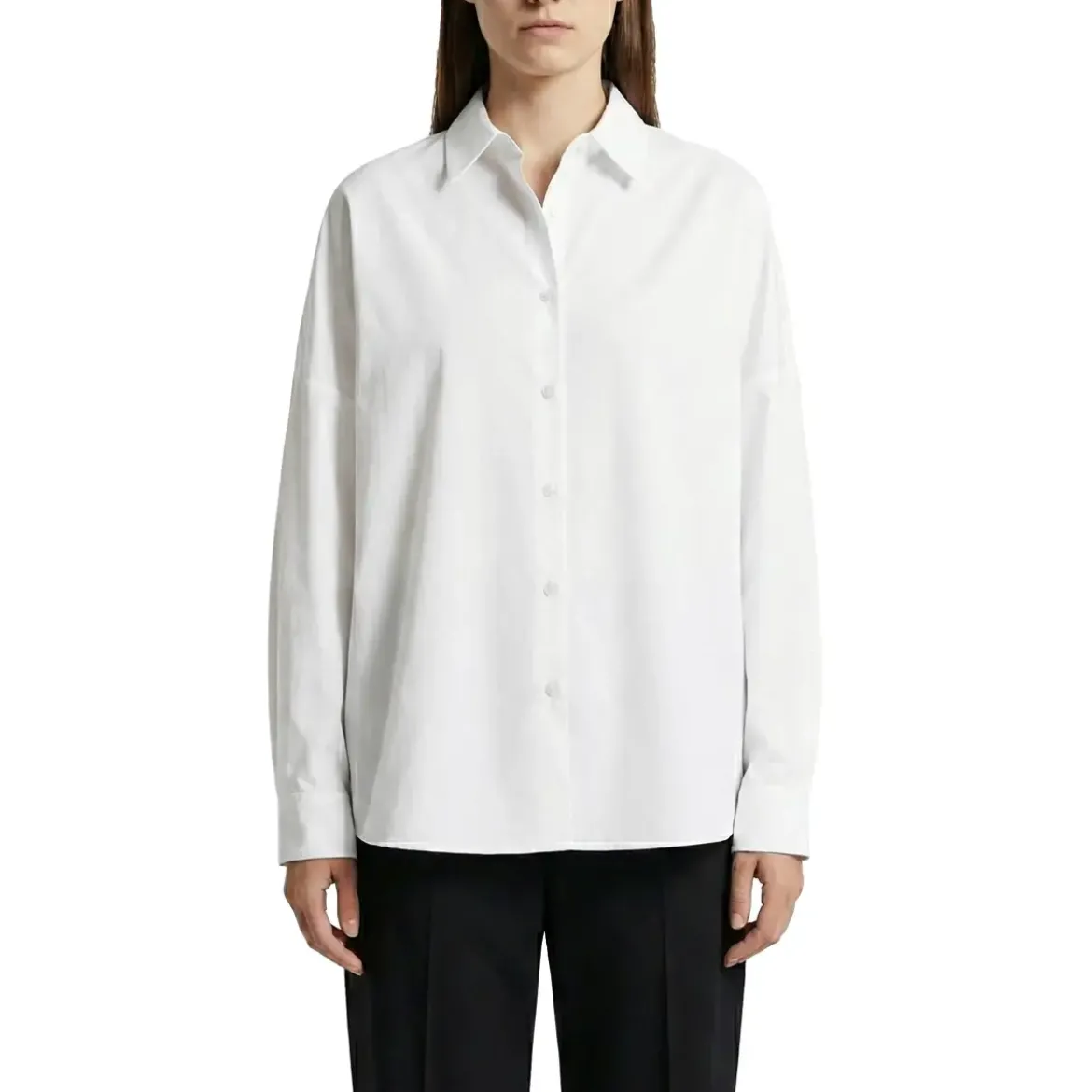 Dries Van Noten Oversized Hemdbluse Casia weiß Bluse